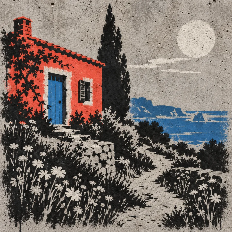Stencil Art: An image made of cutouts