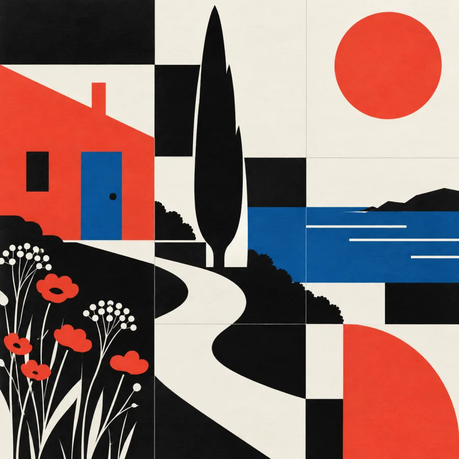 Swiss Graphic Grid: Order becomes the composition